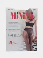 Черный колготки капроновые, MiNiMi Раhillon, колготки с ажурными трусиками в виде бабочки, 20 den