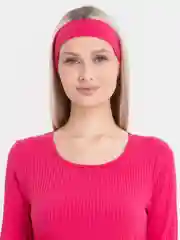 Фуксия платье женское миди, лапша, на шнуровке, с повязкой на голову