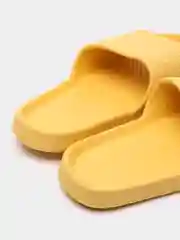 Желтый сланцы / шлепанцы женские на высокой подошве