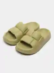 Хаки шлепанцы женские / Сабо женские / сланцы женские / Домашние тапочки / босоножки /