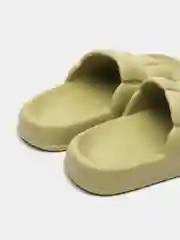 Хаки шлепанцы женские / Сабо женские / сланцы женские / Домашние тапочки / босоножки /