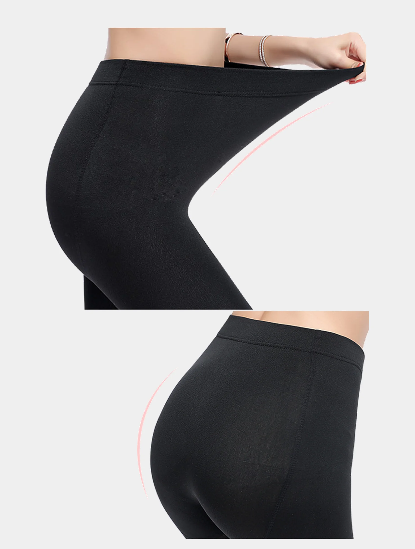 Черный колготки из микрофибры, женские, утепленные, 280 ден