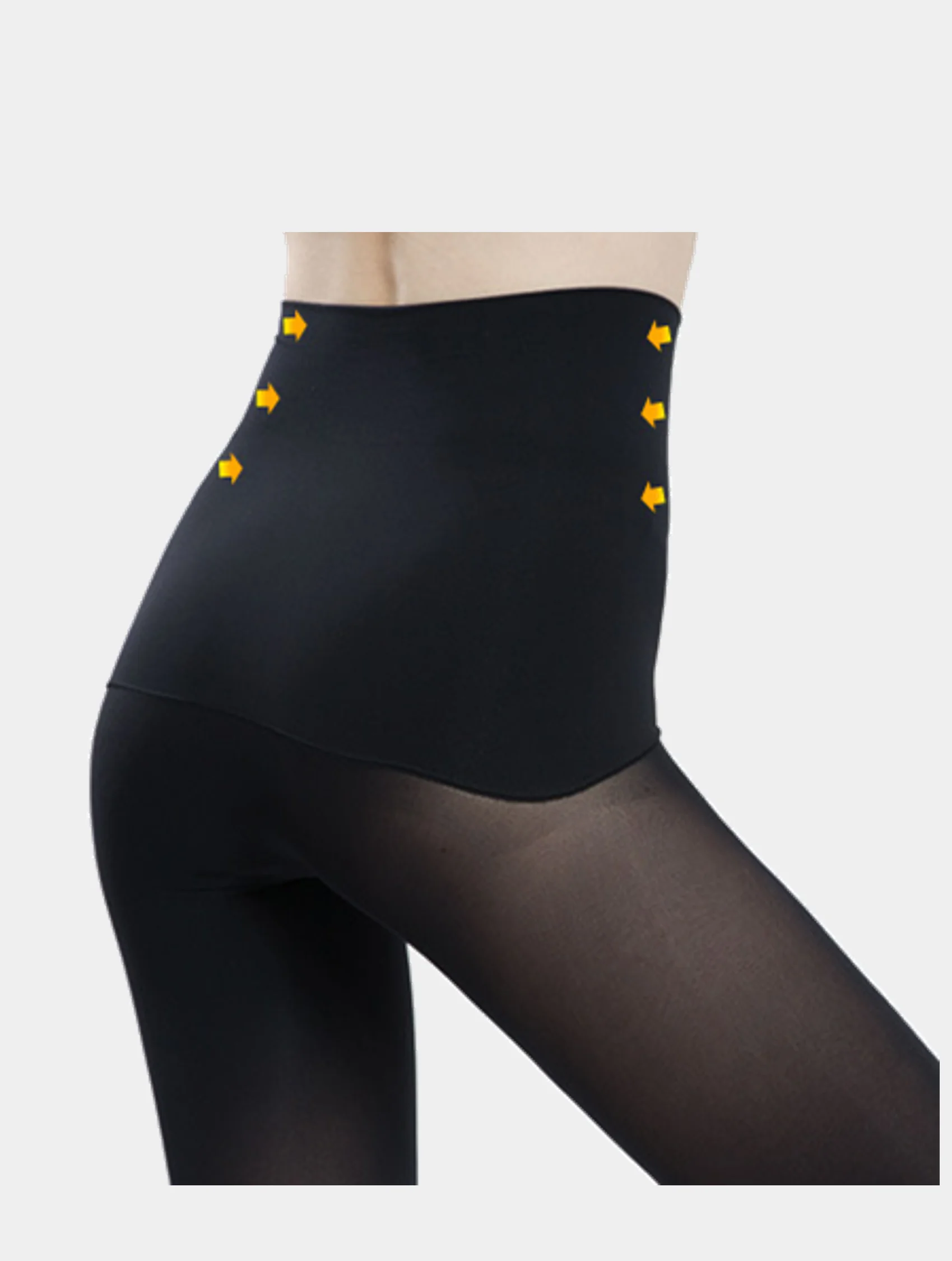 Черный колготки из микрофибры, женские, утепленные, 280 ден