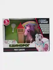 Красный робот Мегабот. Робот Единорог. Свет + звук