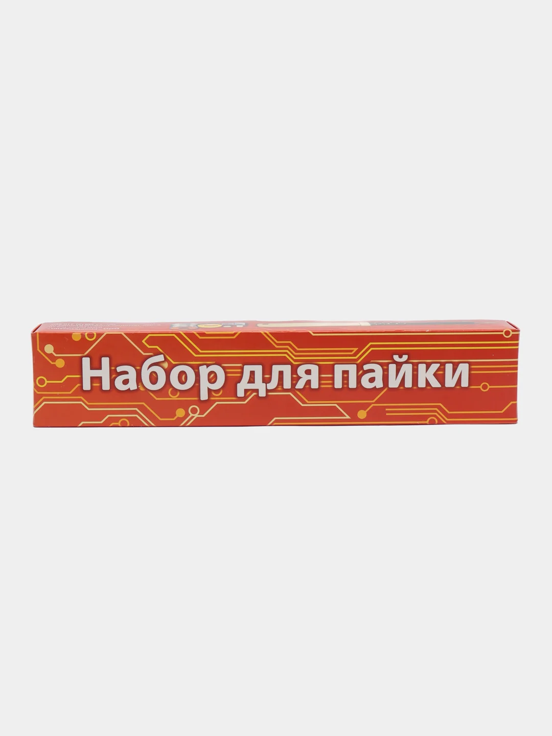 Алый набор для пайки с паяльником (паяльник, канифоль сосновая, флюс, паяльная кислота, припой)