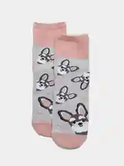 Серый женские короткие носки