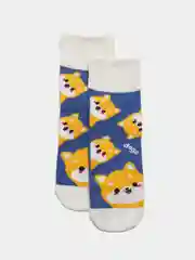 Синий женские короткие носки