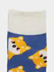 Синий женские короткие носки