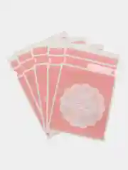 Розовый новогодние подарочные пакеты для небольших подарков с ушками с лентой в садик 23 февраля