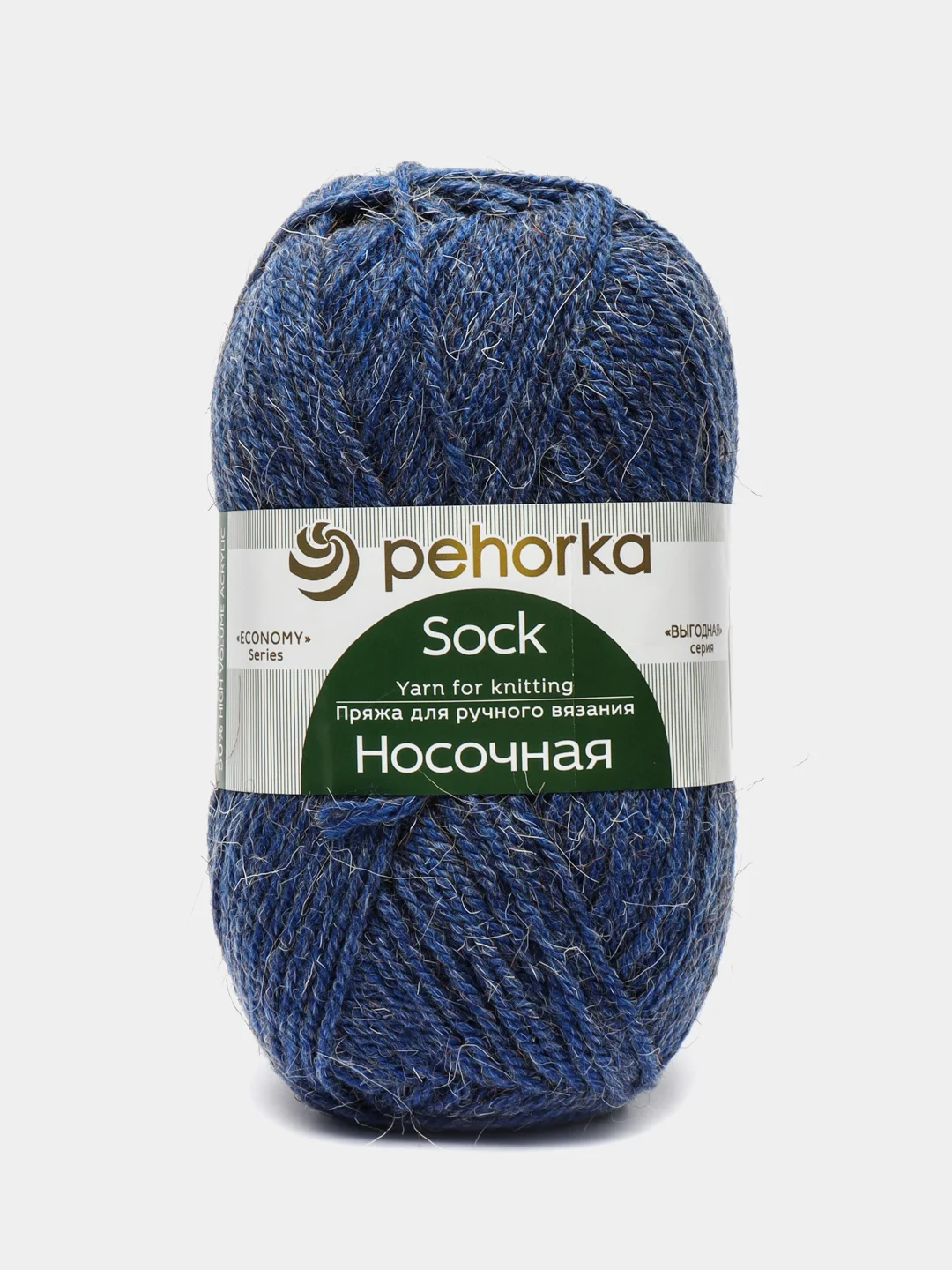 Лазурный пряжа Пехорка Носочная 50% шерсть, 50% акрил 100г, 200м