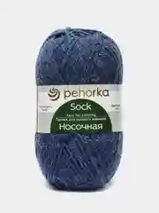 Лазурный пряжа Пехорка Носочная 50% шерсть, 50% акрил 100г, 200м