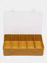 Желтый органайзер для мелочей, пластик (19 x 12,5 x 4,7см), желтый / зеленый, 5 ячеек