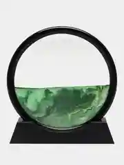 Зеленый песочные часы 3D "Песочная картина"