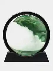 Зеленый песочные часы 3D "Песочная картина"