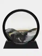 Черный песочные часы 3D "Песочная картина"