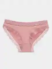 Коралловый меланж трусы хлопковые слипы с кружевом/ Женские Трусы из Хлопка