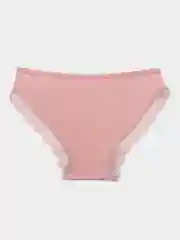 Коралловый меланж трусы хлопковые слипы с кружевом/ Женские Трусы из Хлопка