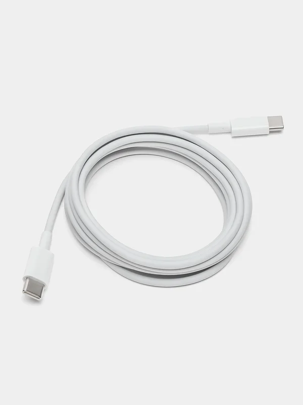 Белый кабель Type-C to тайпси, быстрая зарядка для iPhone, Android, MacBook, 20W, 60W, 100W