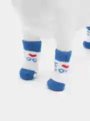 Белый носки для собак и кошек, антискользящие