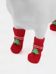 Красный носки для собак и кошек, антискользящие