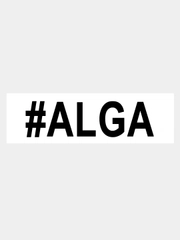 Наклейка на авто / машину / стекло "ALGA АЛГА" 15х3см