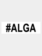 Наклейка на авто / машину / стекло "ALGA АЛГА" 15х3см