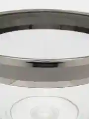 Серый меланж ваза на ножке для фруктов, конфетница в подарочной упаковке