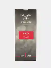 Тёмно-серый ваза настольная с гравировкой в подарочной упаковке