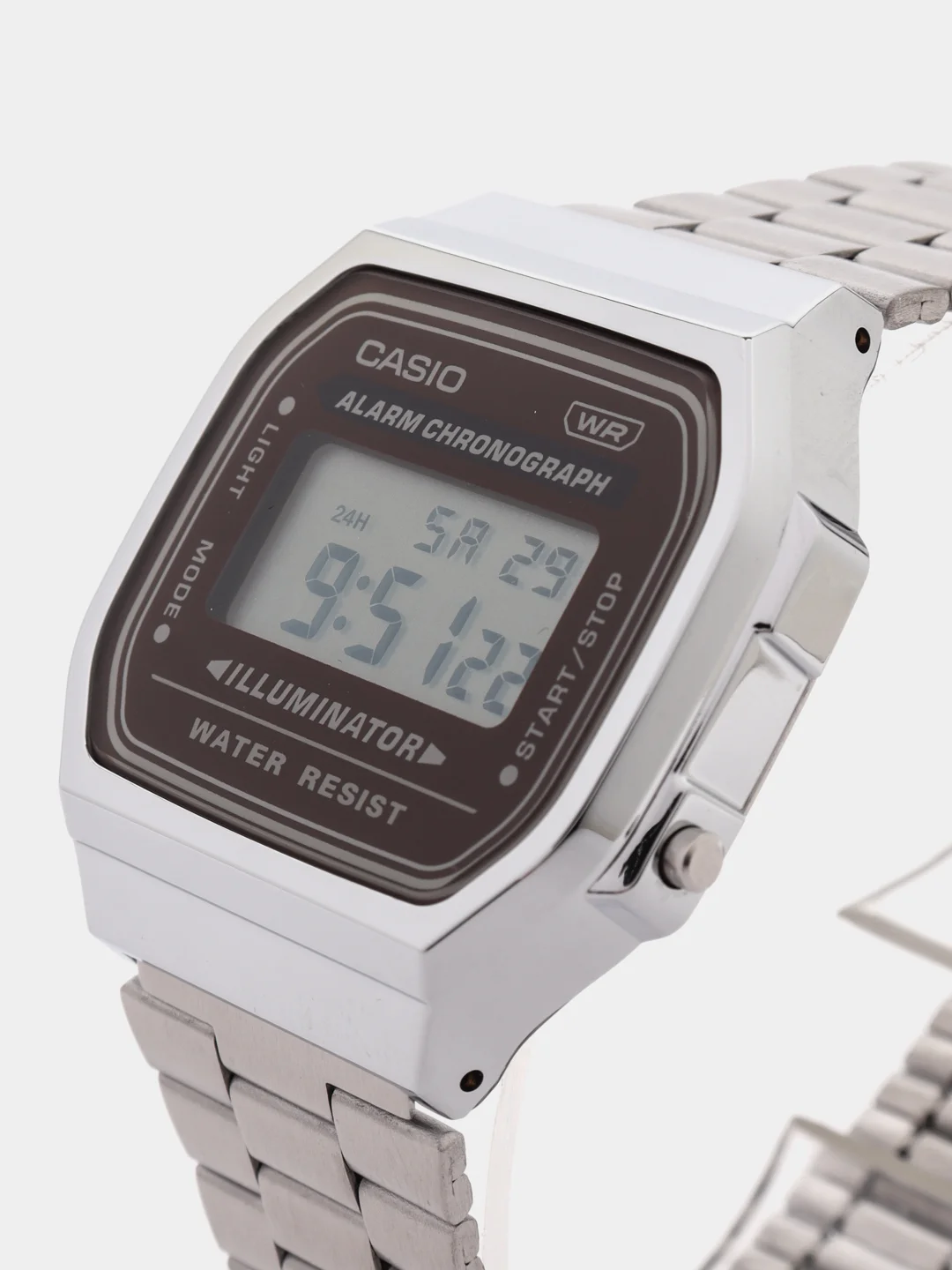Бежевый часы наручные электронный Casio Vintage A-168