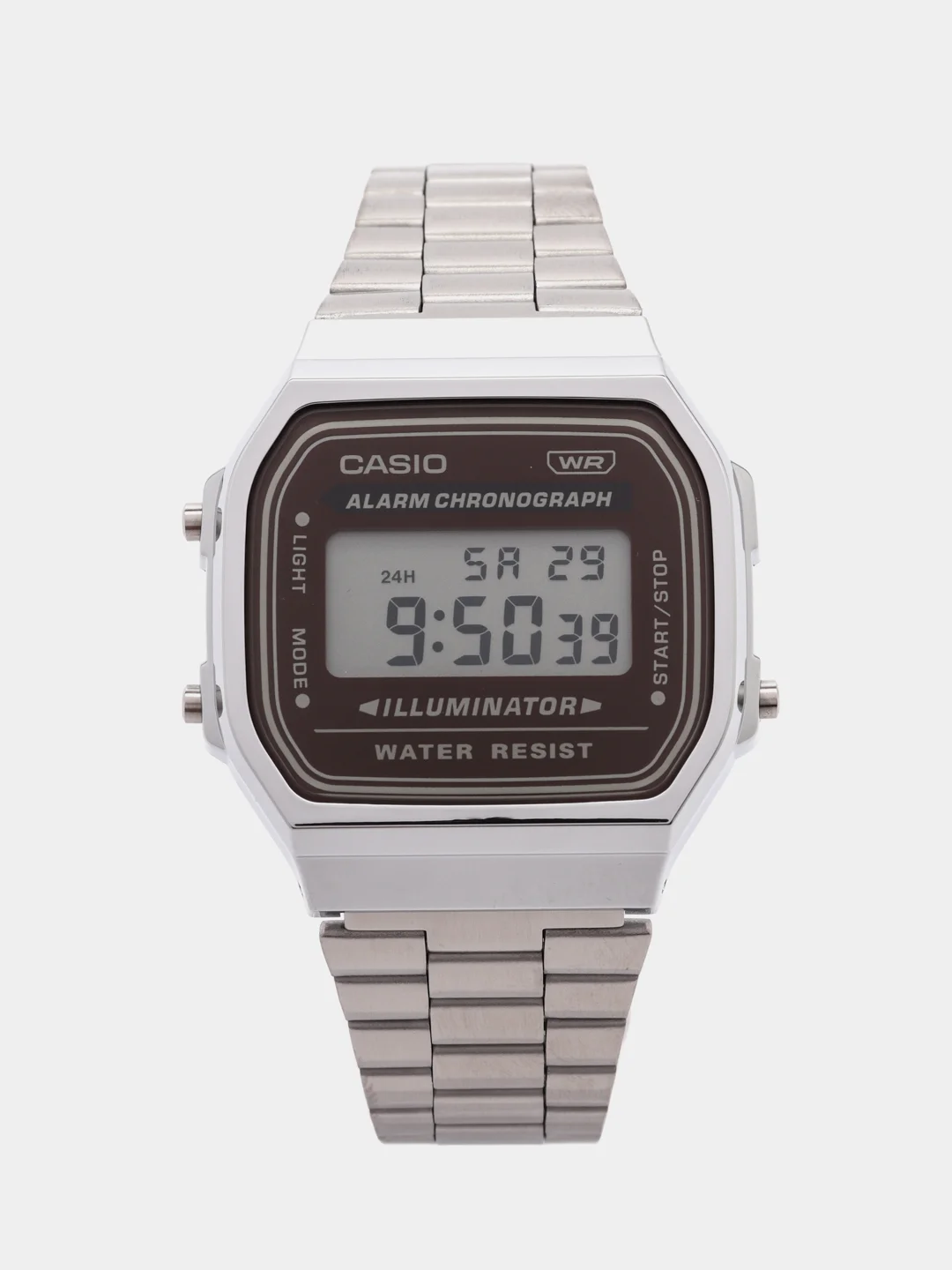 Бежевый часы наручные электронный Casio Vintage A-168