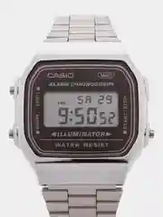 Бежевый часы наручные электронный Casio Vintage A-168
