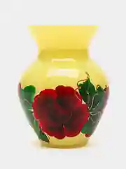 Желтый ваза для небольших букетов, стекло