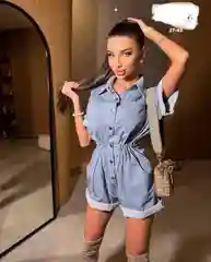 Комбенизон джинс, шорты