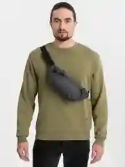 Серый сумка на пояс, через плечо