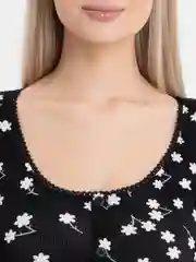 Черный платье женское в рубчик