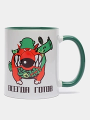 Кружка CoolPodarok "Всегда готов. Собака"