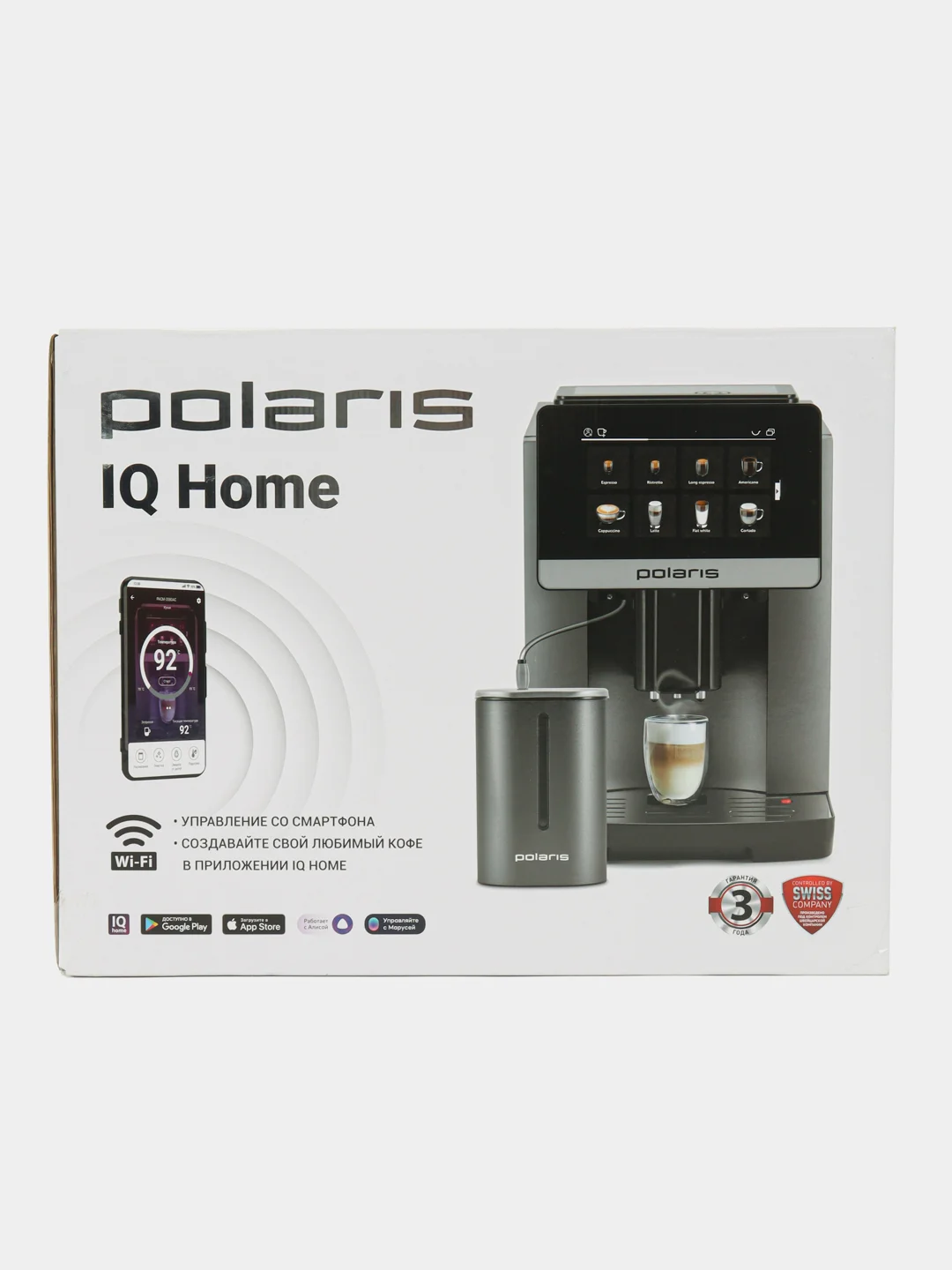 Кофемашина Polaris PACM 2080AC WiFi IQ Home Графитовый