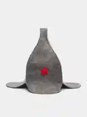 Тёмно-серый шапка для бани / Шапка для бани и сауны, разные виды