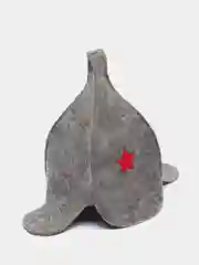 Тёмно-серый шапка для бани / Шапка для бани и сауны, разные виды