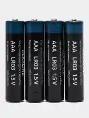 Черный батарейки  щелочные AAA LR03 мизинчиковые  4 шт, спайка, высокое качество