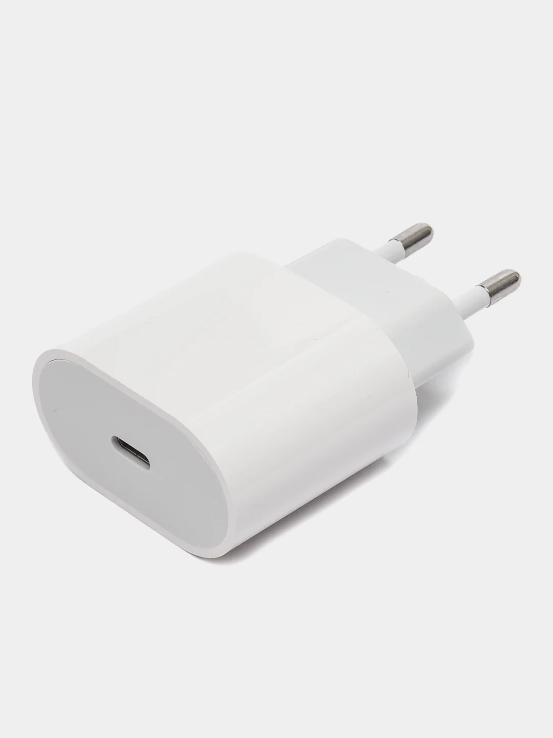 Комплект для iPhone, USB-C 20 W + кабель Type-C - Lightning, 20 Вт, белый