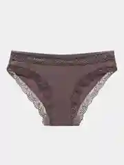 Голубой трусы хлопковые слипы с кружевом/ Женские Трусы из Хлопка