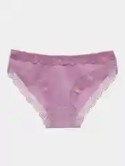 Голубой трусы хлопковые слипы с кружевом/ Женские Трусы из Хлопка