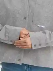 Серый рубашка женская, вельвет