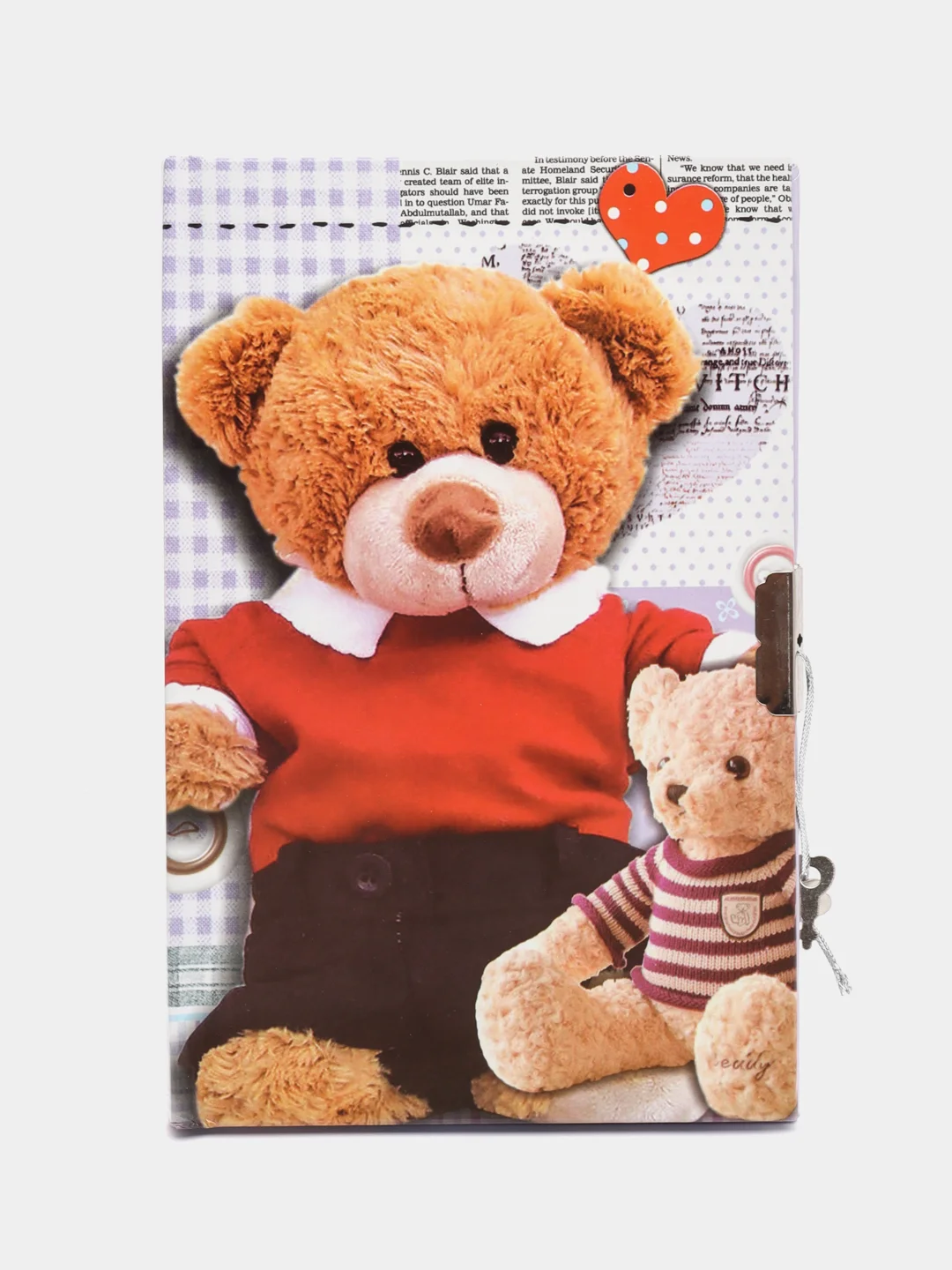 Коралловый блокноты детские с замком 12,5см/19см