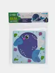 Голубой игрушки для купания в ванной, пазлы развивающие 3 детали, для ванны