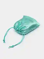 Бирюзовый подарочный мешочек для подарка, мешок для бижутерии, 10х12 см