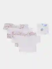 Белый распашонки 4 штуки с коротким рукавом, бязь, ткань не тянется