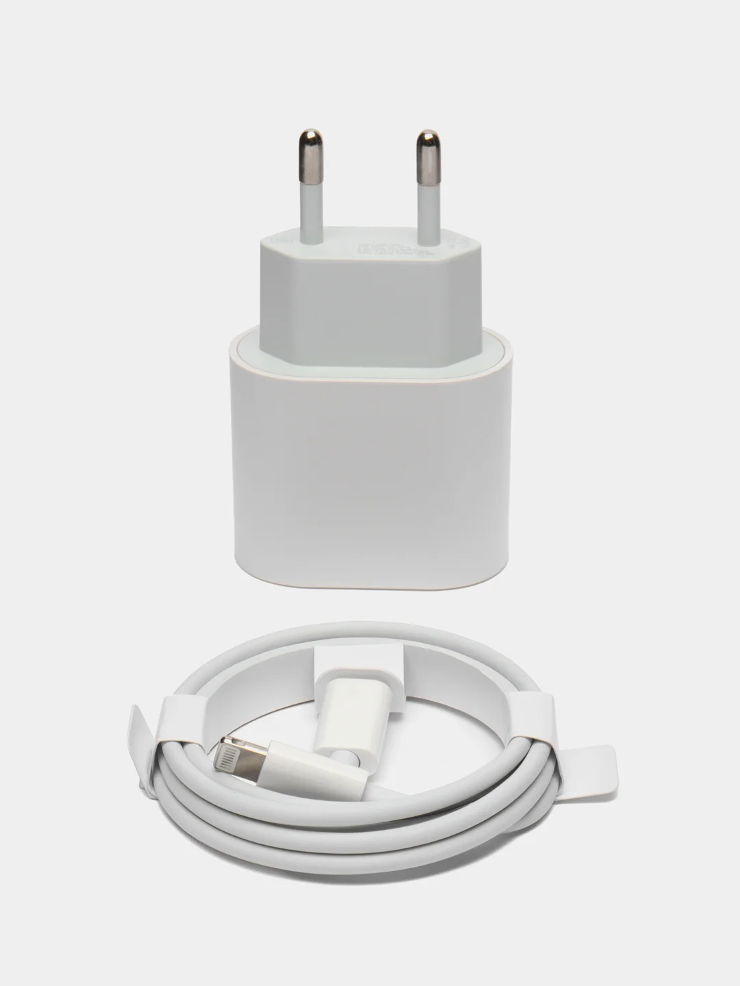 Блок питания для телефона, адаптер 20W, кабель Lightning и usb type c / быстрая зарядка