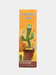 Бирюзовый музыкальная танцующая игрушка Кактус, повторюшка (поющий, повторяющий слова)